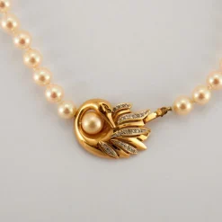 Collier de perles de culture or