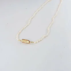 Collier de perles de culture fermoir XIXème