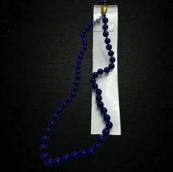 Collier de perles de lapis-lazuli raffiné