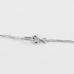Collier de style art déco en or gris et diamants