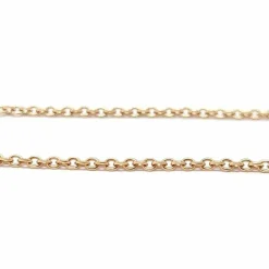 Collier dentelle diamants or rose