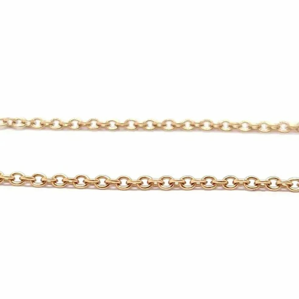 Collier dentelle diamants or rose