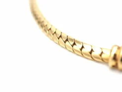 Collier deux ors avec saphir cabochon et diamant