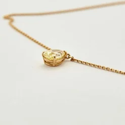 Collier Diamant Poire / 2,52 carats - Fancy Yellow - VVS1
