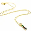 Collier diamant, rubis, émeraude et saphir