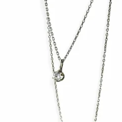 Collier diamant solitaire