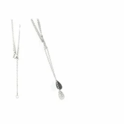 Collier Diamants Noirs Blancs
