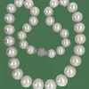 Collier Diamants Perles blanches d'Australie