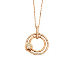 Collier Double Cercle Diamant