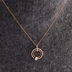 Collier Double Cercle Diamant