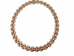 Collier double face en Or jaune et rose