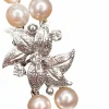 Collier Double rangs asymétrique 157 perles de culture fermoir or et diamants 46 cm