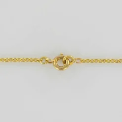 Collier draperie ancien or et spinelles