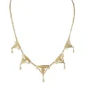 Collier draperie du XIXe siècle en or jaune