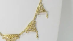 Collier draperie du XIXe siècle en or jaune