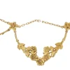 Collier draperie en or jaune et perles
