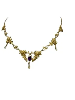 Collier Draperie et Améthyste