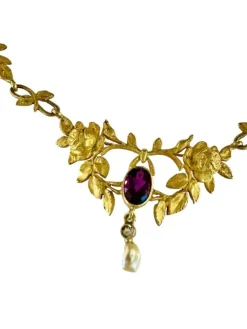 Collier Draperie et Améthyste