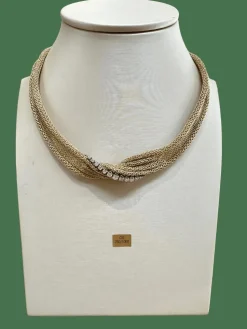 Collier Draperie or jaune - Époque 19éme