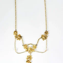 Collier Draperie Perles Fines
