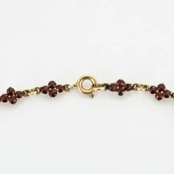 Collier draperie vermeil grenats début XXème