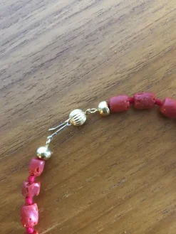 Collier en corail rouge de Méditerranée