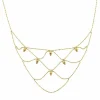 Collier en maille or jaune
