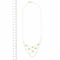 Collier en maille or jaune