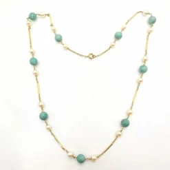 Collier En Or 18 carats Et Perles