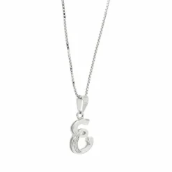Collier en or avec E et diamants