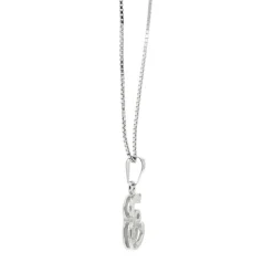 Collier en or avec E et diamants