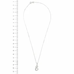 Collier en or avec E et diamants