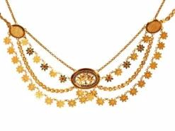 Collier en or avec émail