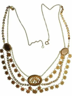 Collier en or avec émail
