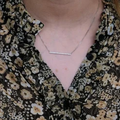 Collier en or blanc & diamants