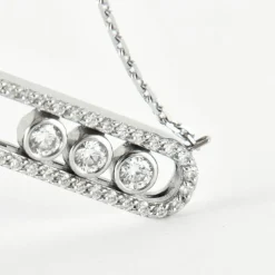 Collier en Or Blanc & diamants