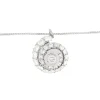 Collier en or blanc avec spirale de diamants