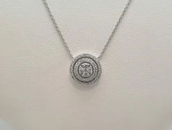 Collier en Or blanc, diamants