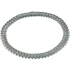 Collier en or blanc, diamants naturels de 5,77 carats