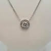 Collier en Or blanc, diamants de synthèse