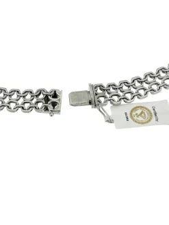 Collier en or blanc diamants et rubis certificat IGI