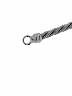 Collier en or blanc entrelacé avec diamant de Whiting