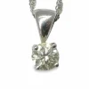 Collier en or blanc et diamant 0,48 ct