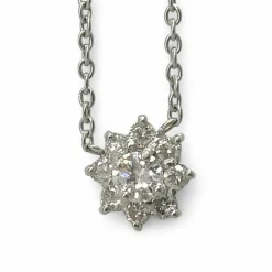 Collier en or blanc et diamants 0,42 ct