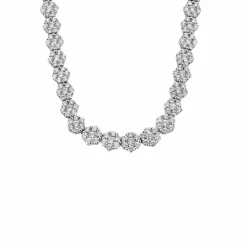 Collier en or blanc et diamants