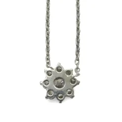 Collier en or blanc et diamants 0,42 ct