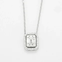 Collier en or blanc et diamants