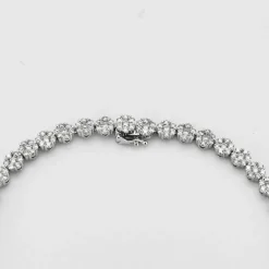 Collier en or blanc et diamants