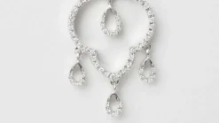Collier en or blanc et diamants
