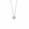 Collier en or blanc et pendentif diamant